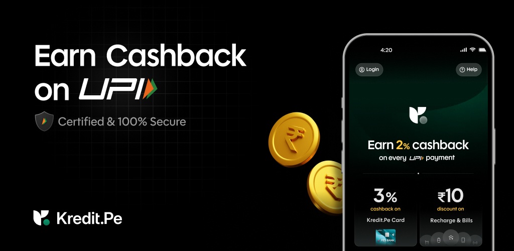 Kredit.Pe: Earn 5% cashback on UPI